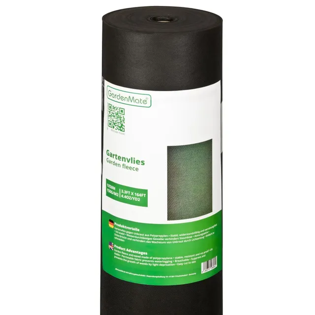 gardenmate-gartenvlies-unkrautvlies-150gsm-rei-fest-wasserdurchl-ssig-schwere-qu image 1