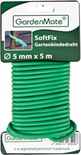 gardenmate-soft-tie-gartendraht-5-0-mm-x-5-m-gepolsterter-pflanzenbindedraht-f-r image 1