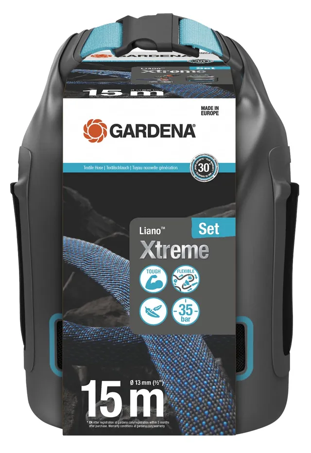 gardena-liano-xtreme-1-2-zoll-gartenschlauch-set-15-m-mit-tasche-extrem-robuster image 1
