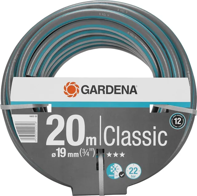 gardena-classic-gartenschlauch-19-mm-3-4-zoll-20-m-18022-20-kreuzgewebe-22-bar-b image 1