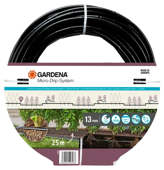 gardena-micro-drip-system-tropfrohr-1-6-l-h-25-m-13503-20-tropfbew-sserungsrohr- image 1