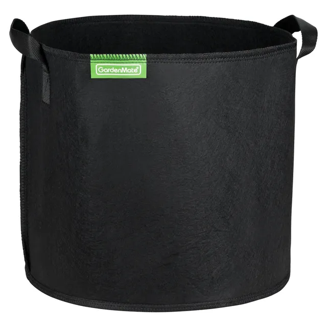 gardenmate-pflanzsack-blackline-aus-vliesstoff-schwarzer-pflanzsack-mit-hybrid-v image 1