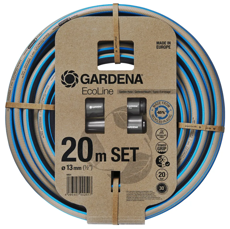 gardena-ecoline-gartenschlauch-1-2-zoll-20-m-set-18931-20-nachhaltiger-tpe-schla image 1