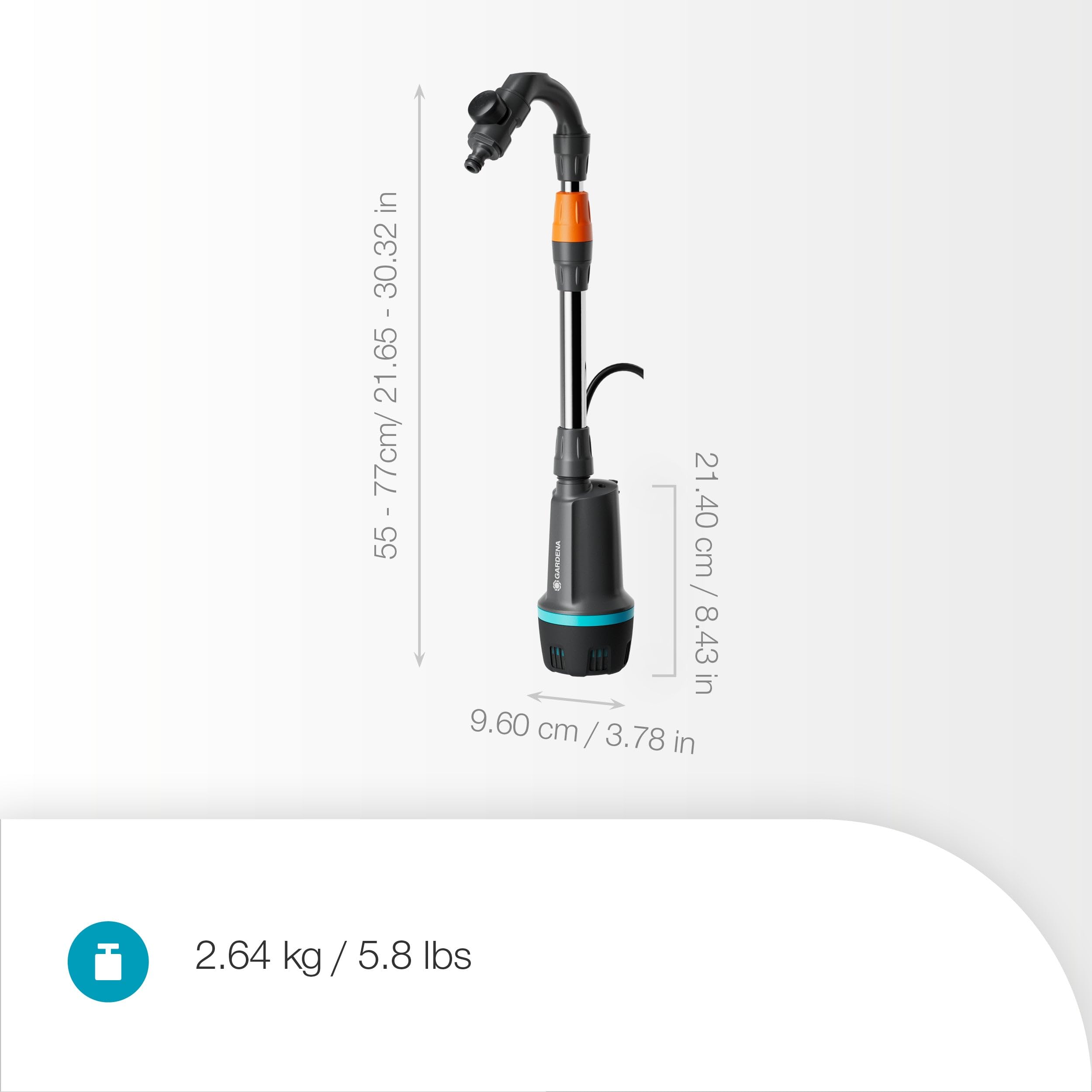 gardena-akku-regenfasspumpe-2600-comfort-18v-p4a-ready-to-use-set-14604-20-kabel image 8