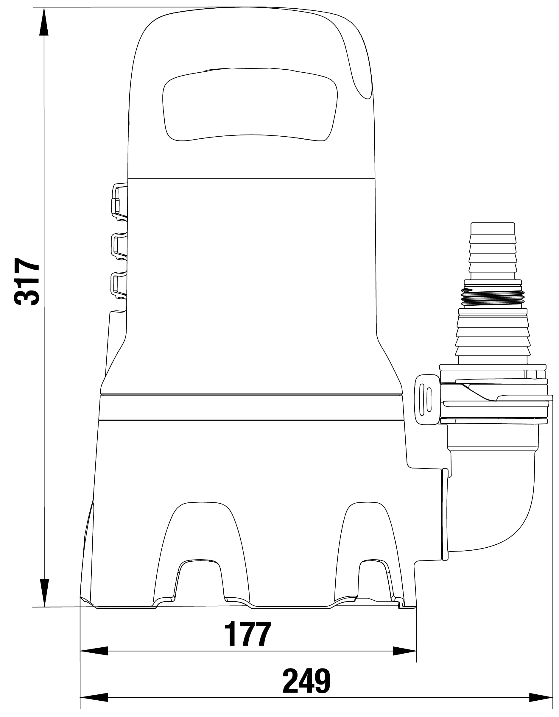 gardena-schmutzwasser-tauchpumpe-9000-tauch-und-druckpumpe-9-000-l-h-schwimmscha image 5