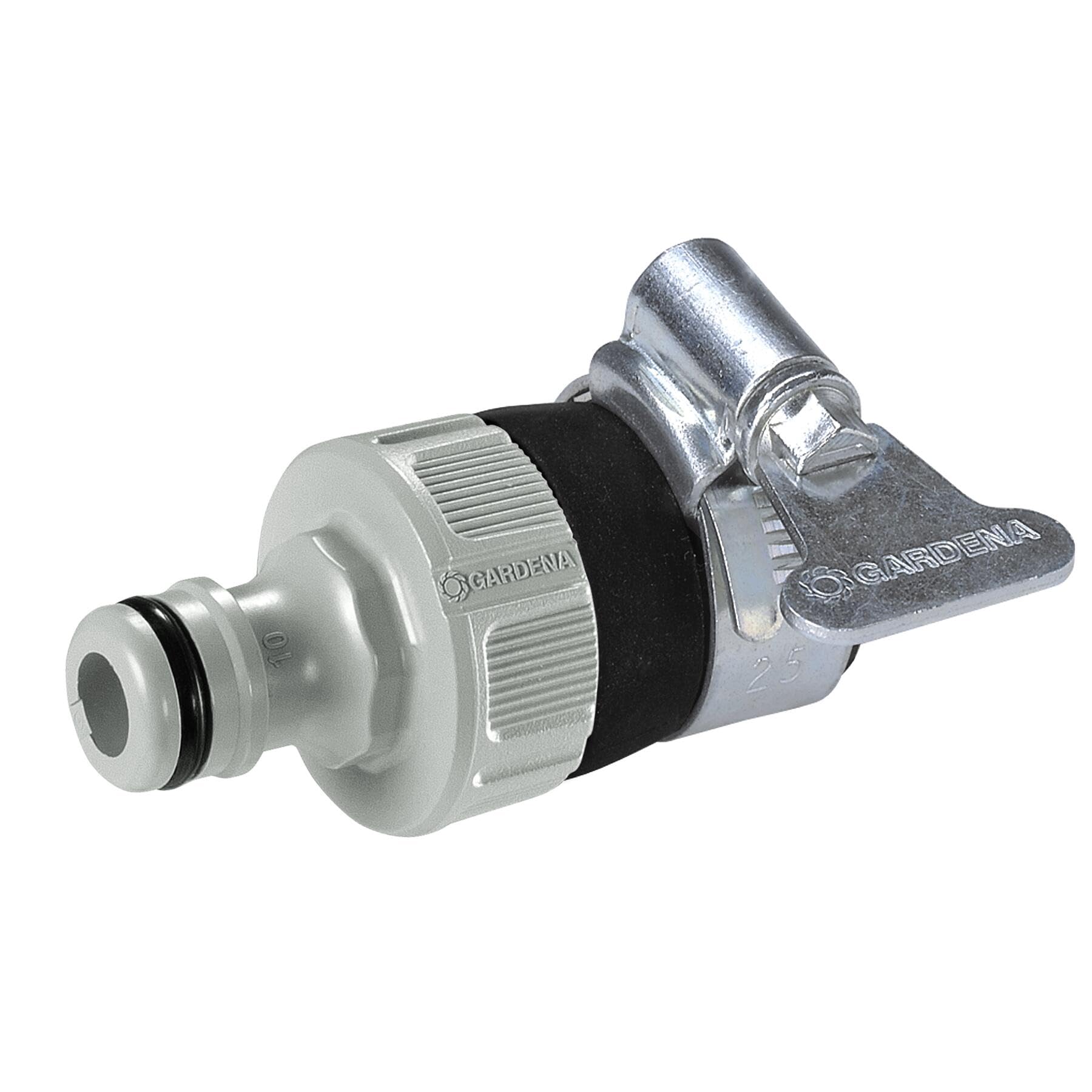 gardena-wasserdieb-2908-20-universal-wasserhahn-adapter-f-r-gartenschl-uche-ohne image 1