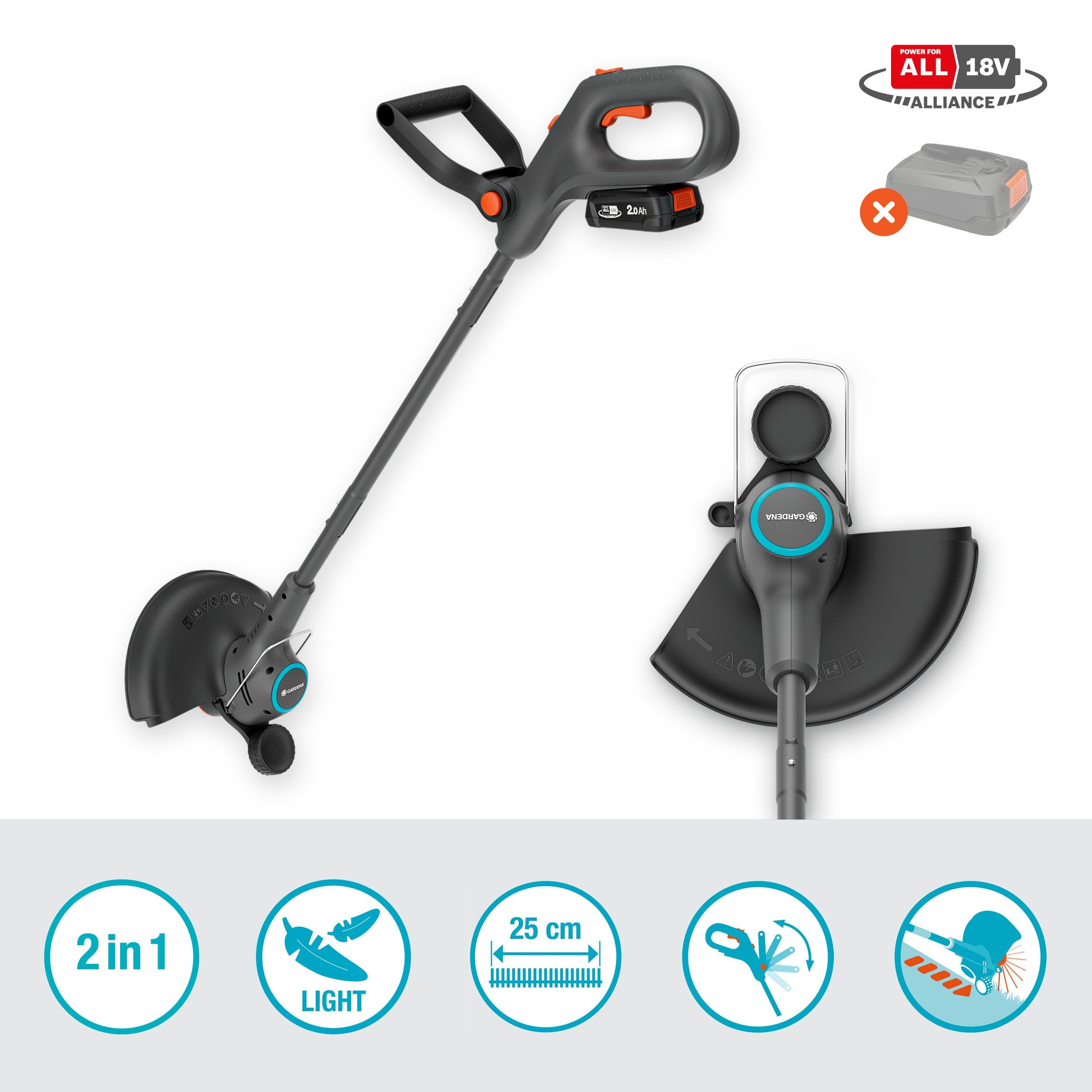 gardena-akku-rasentrimmer-easytrim-25-18v-p4a-solo-14704-55-2-in-1-trimmer-mit-k image 8