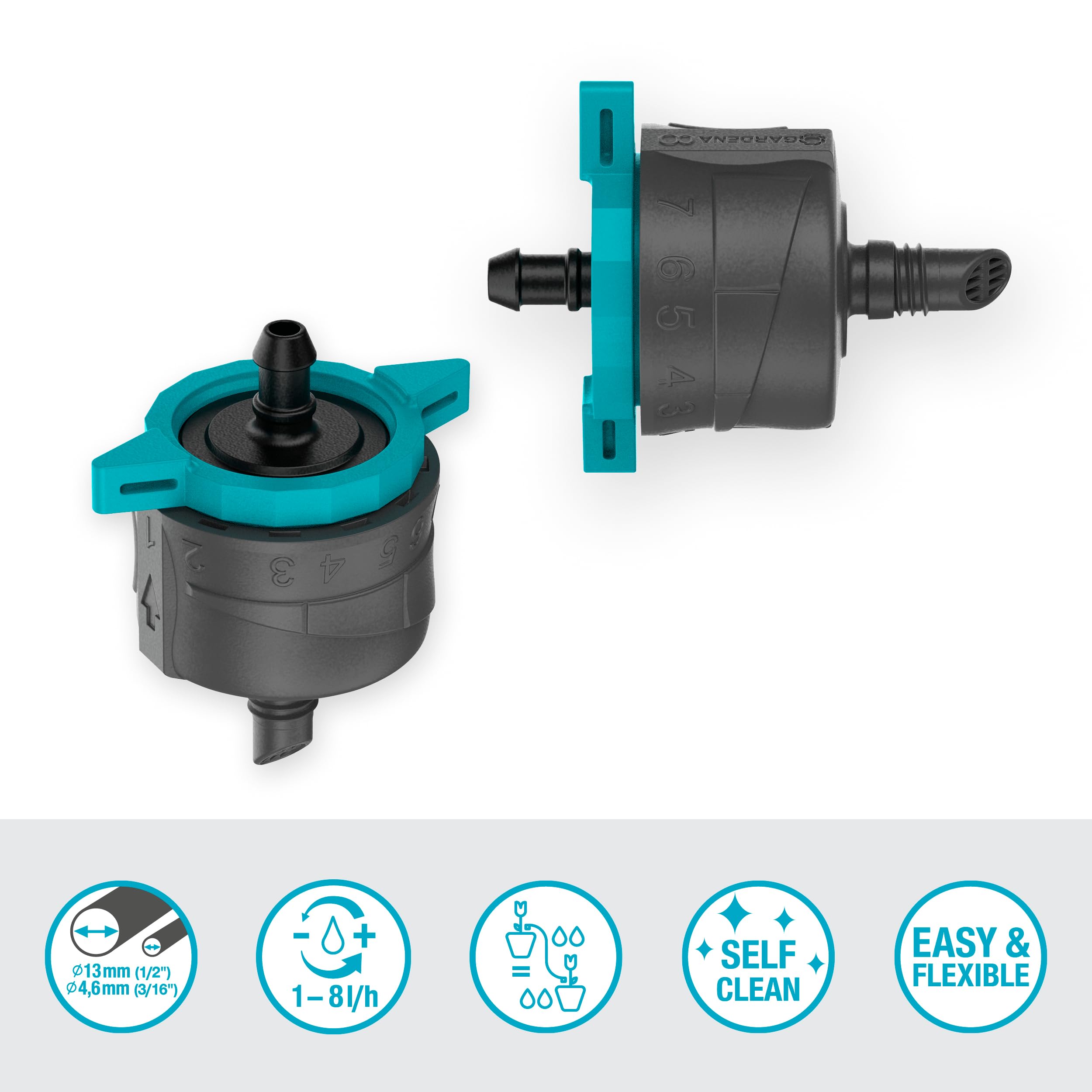 gardena-micro-drip-system-regulierbarer-endtropfer-13304-20-druckregulierend-1-8 image 2