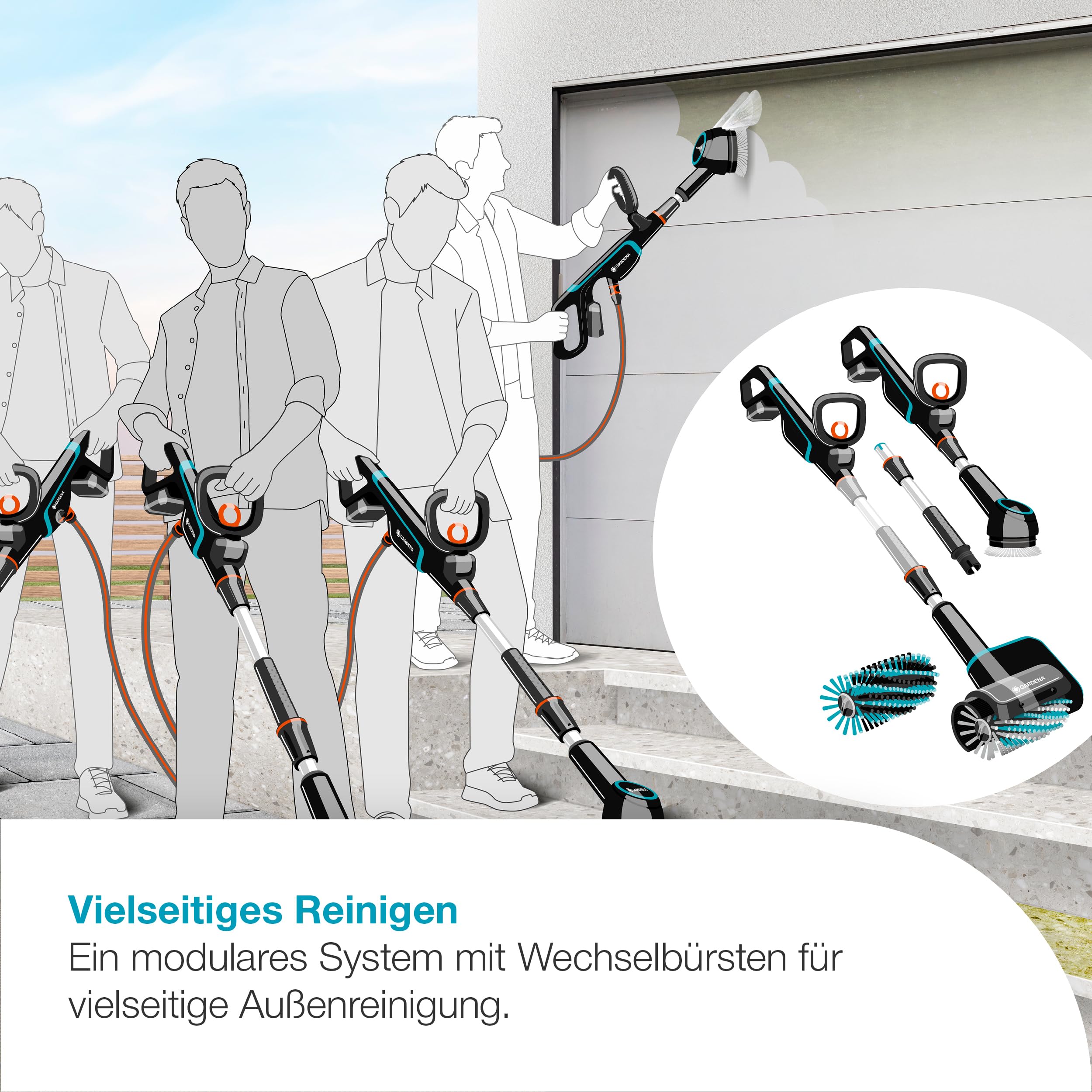 gardena-akku-multi-reiniger-aquabrush-patio-03-18v-p4a-ready-to-use-set-14841-20 image 2