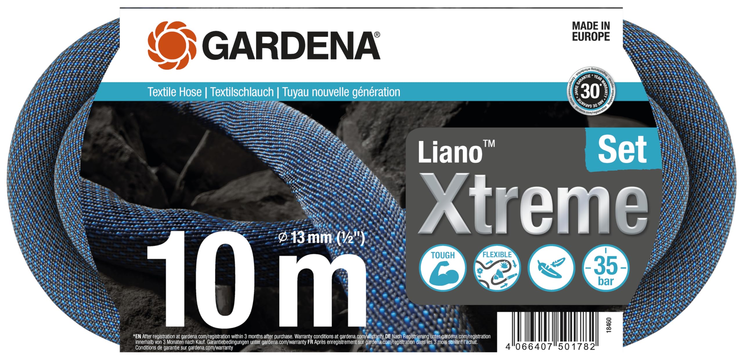gardena-liano-xtreme-1-2-zoll-textilschlauch-set-18460-20-10-m-f-r-indoor-wasser image 1