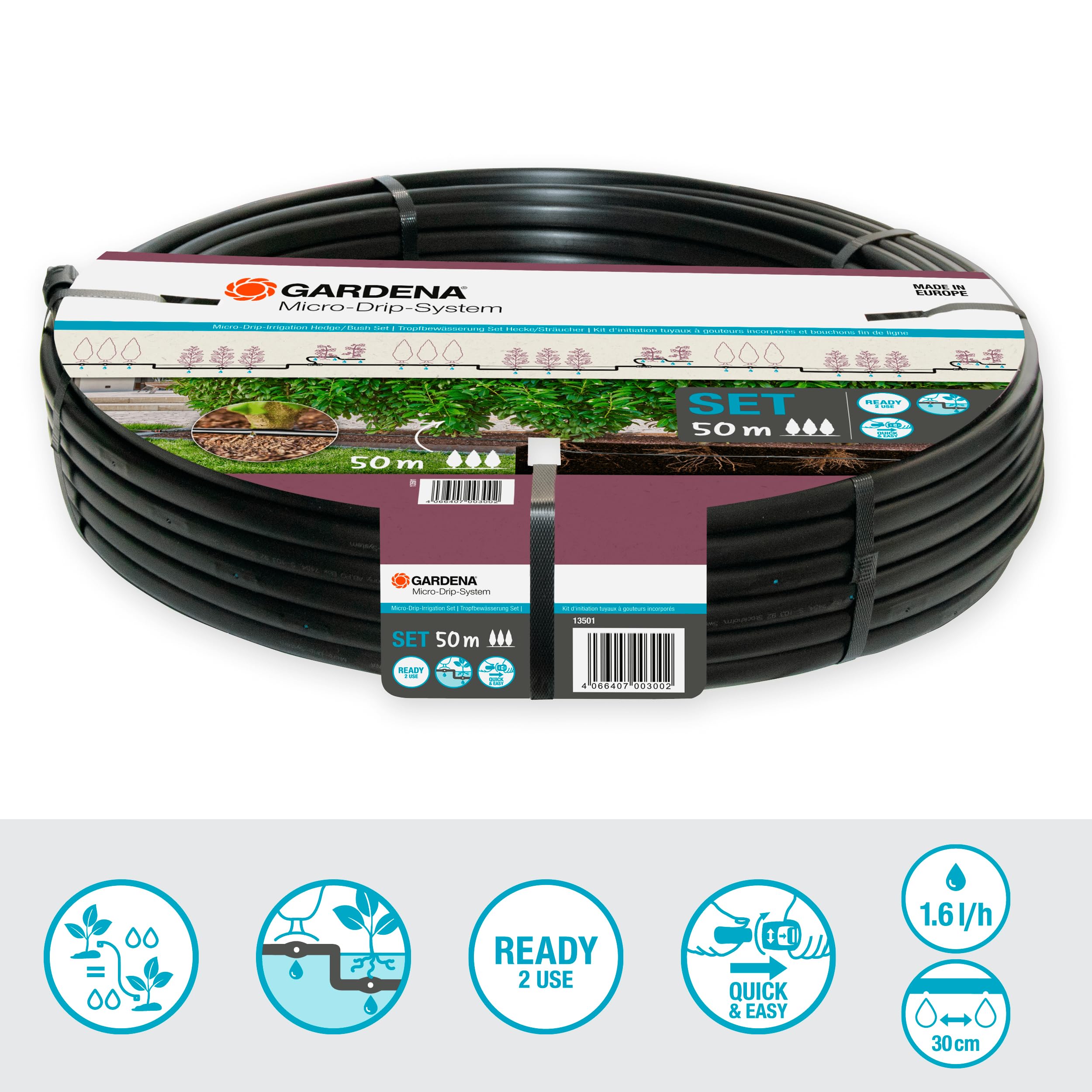 gardena-micro-drip-system-set-str-ucher-hecken-50-m-druckkompensierendes-tropfro image 2
