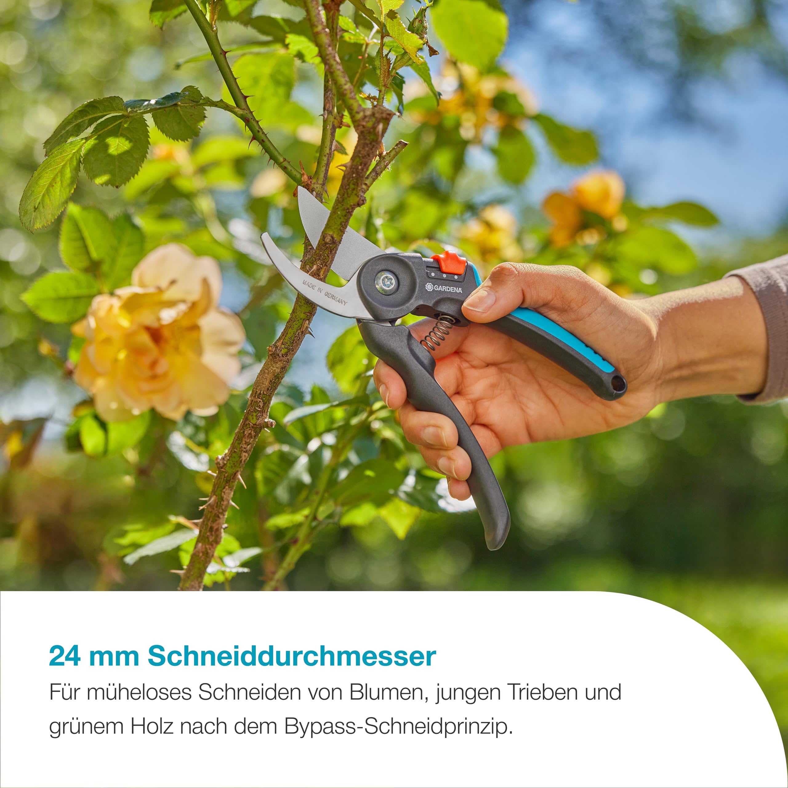 gardena-premiumcut-flex-gartenschere-12242-20-bypass-schnitt-bis-24-mm-2-schritt image 2