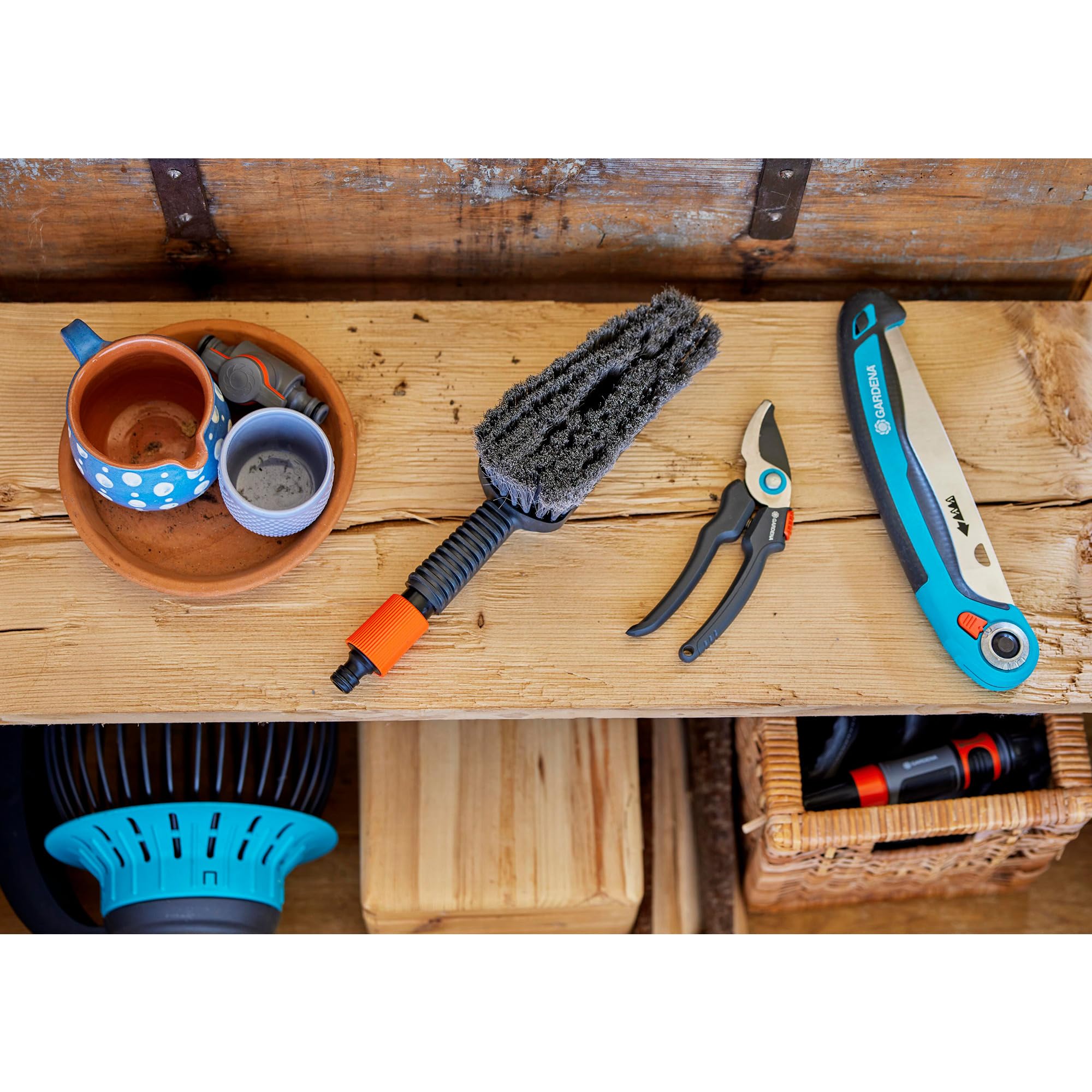 gardena-cleansystem-wasch-set-mit-handb-rste-m-soft-durchflussregulierung-und-re image 7