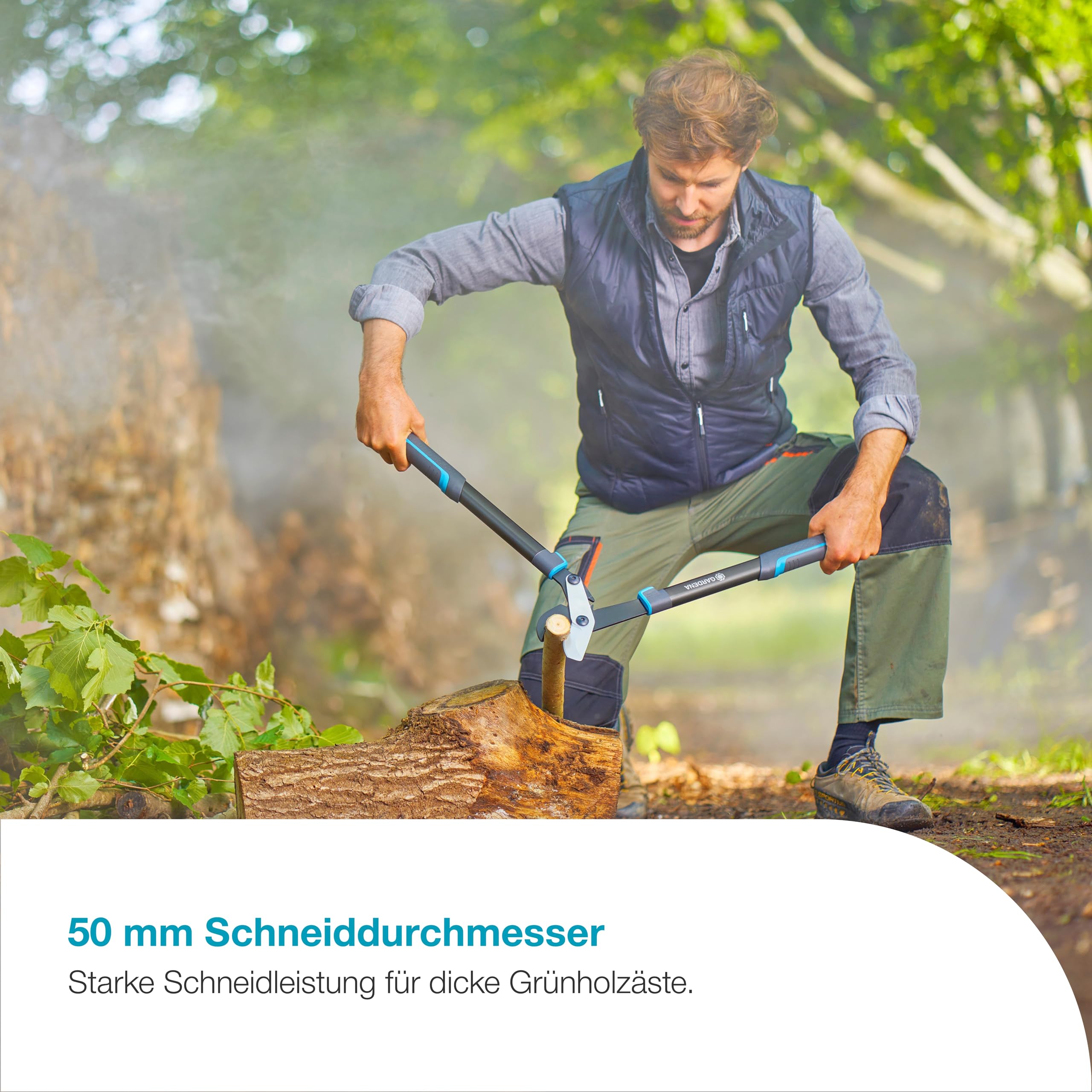 gardena-astschere-energycut-pro-s-bypass-astschere-f-r-frisches-holz-50-mm-schni image 2