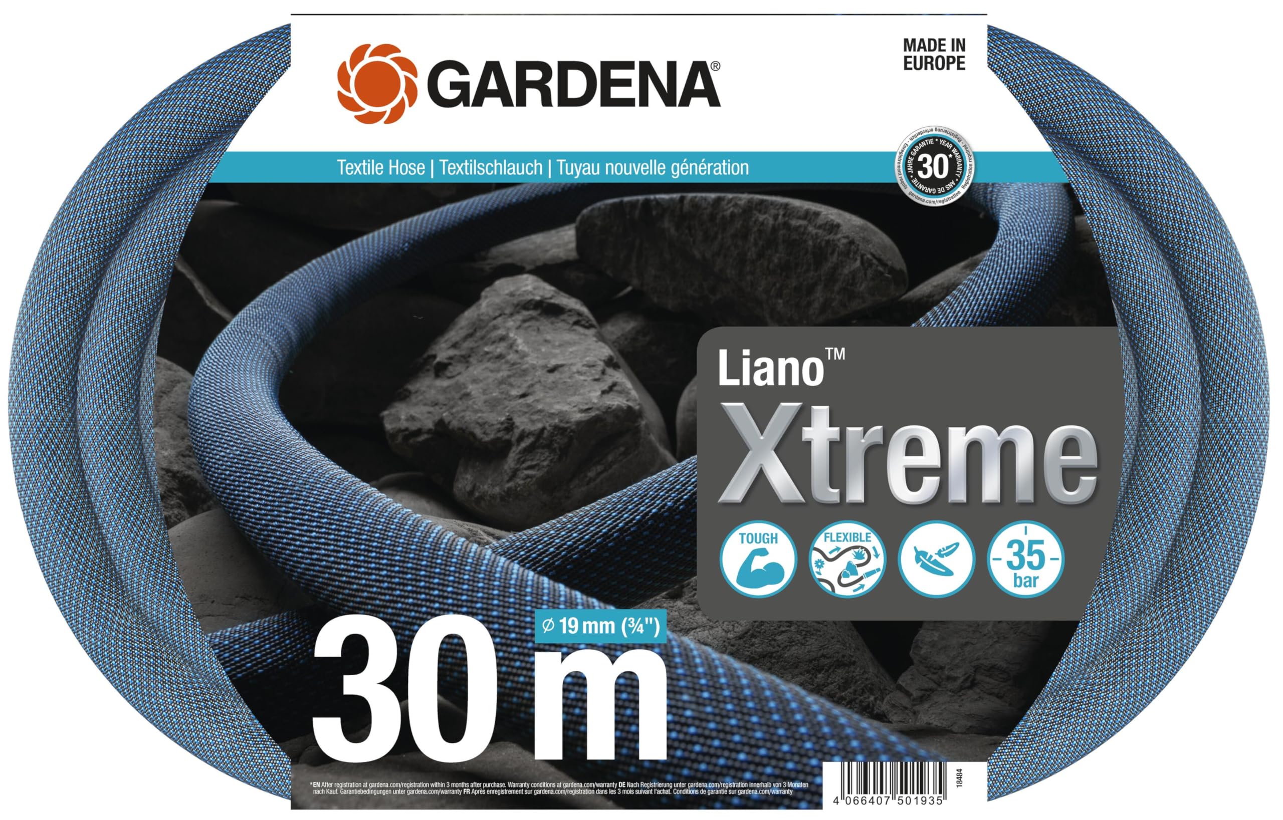 gardena-liano-xtreme-3-4-zoll-30-m-set-extrem-robuster-textil-gartenschlauch-mit image 1