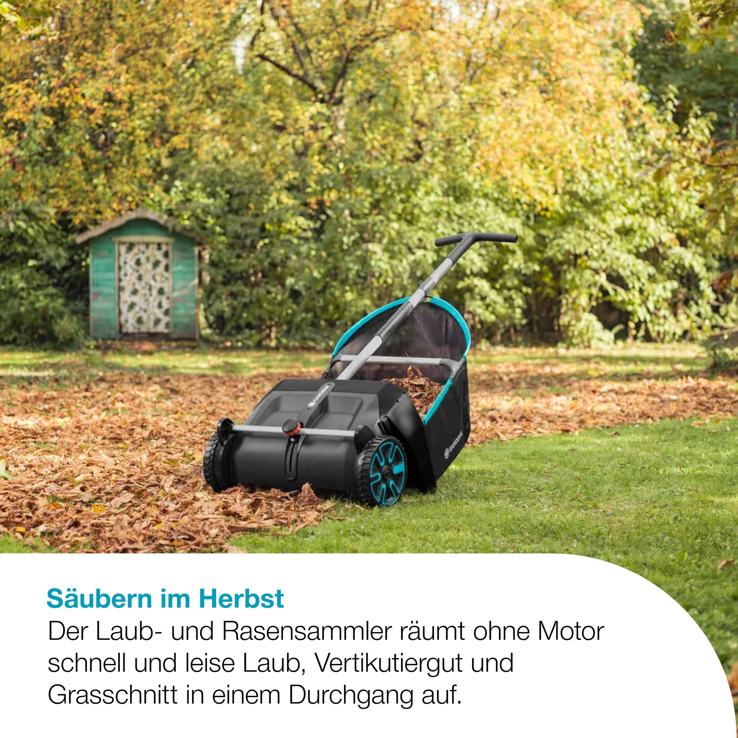 gardena-laub-und-rasensammler-3565-88-motorlose-kehrmaschine-mit-fangsack-rotier image 2