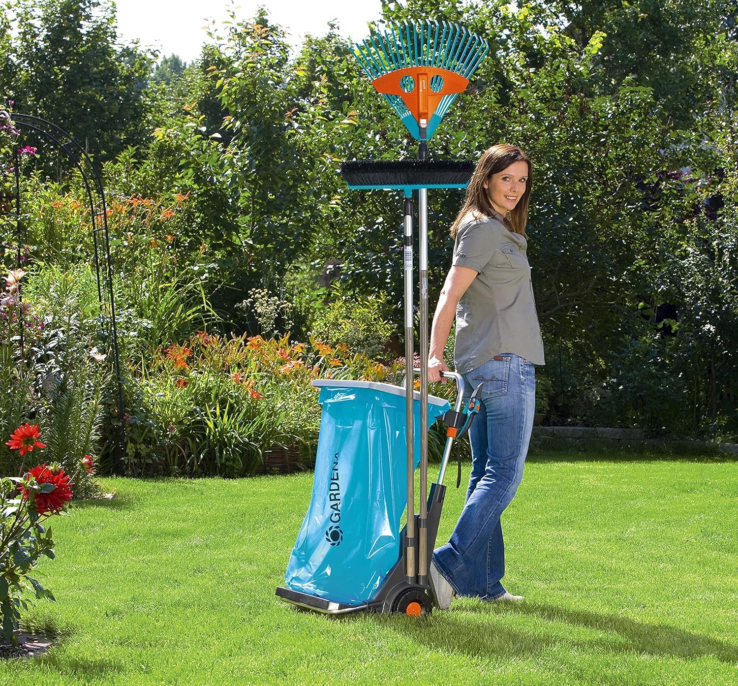 gardena-gartenmobil-232-20-vielseitiger-transportwagen-mit-integrierter-sackkarr image 7