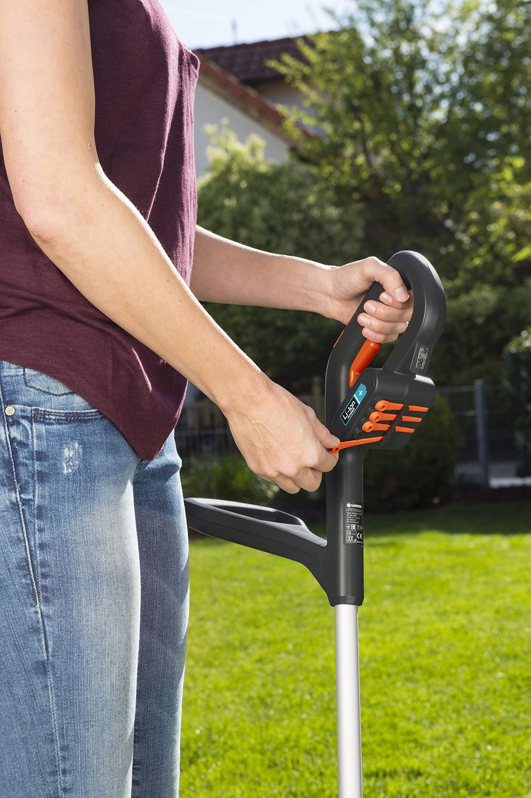 gardena-akku-trimmer-smallcut-li-23r-9822-20-akku-rasentrimmer-mit-230-mm-schnit image 8